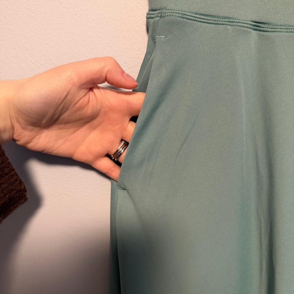 Halara High Waisted Drawstring 2-in-1 Flowy Flare Maxi Casual Skirt Pockets XS - Picture 7 of 9